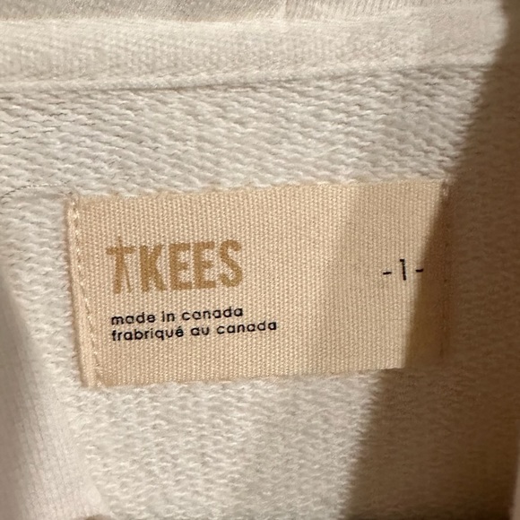 TKEES | NWOT! Core Hoodie Size: Cream White Size: 1 - Picture 3 of 6